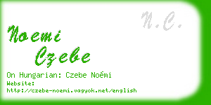 noemi czebe business card